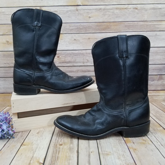 Laredo Shoes Laredo 9 D Black Leather Boots Poshmark